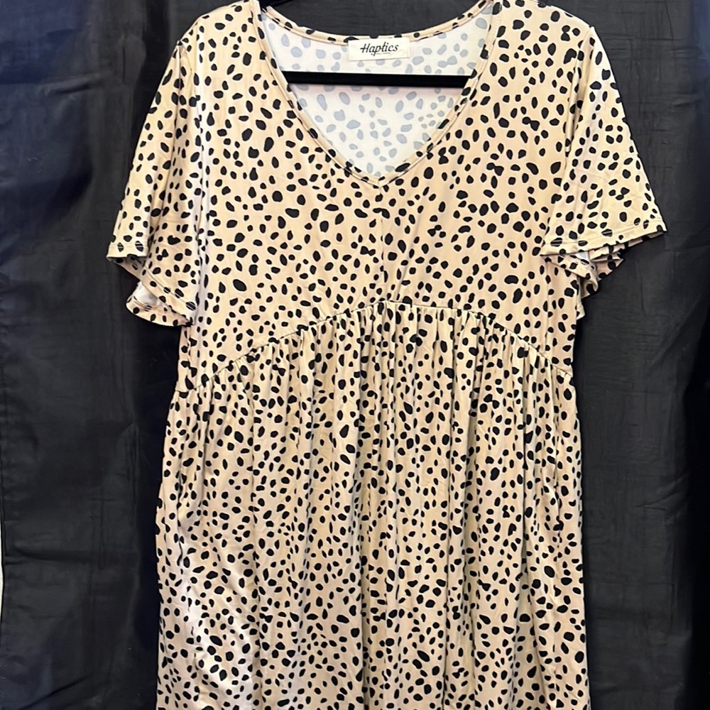 Cheetah print Women's baby doll dress S